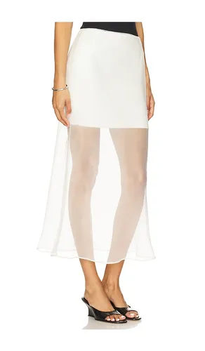 X REVOLVE Denman Midi Skirt in White. - size L (also in S, XL) - Line & Dot - Modalova