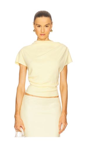 X REVOLVE Walker Draped Top in Lemon. - size L (also in M, S, XS) - Line & Dot - Modalova