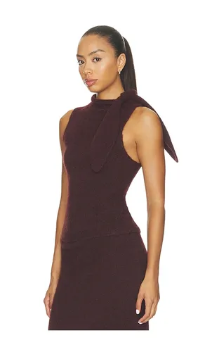 Belden Scarf Collared Knit Top in . Size L. Also in M, S, XS - Line & Dot - Modalova