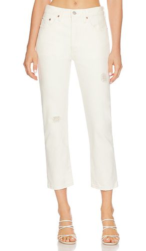Pantalón 501 crop en color blanco talla 25 en - White. Talla 25 (también en 26, 27, 28, 29, 30) - LEVI'S - Modalova