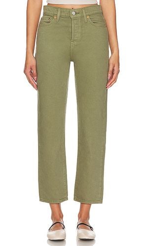 Pierna recta wedgie straight en color verde oliva talla 23 en - Olive. Talla 23 (también en 24, 25, 26, 28, 29, 32) - LEVI'S - Modalova