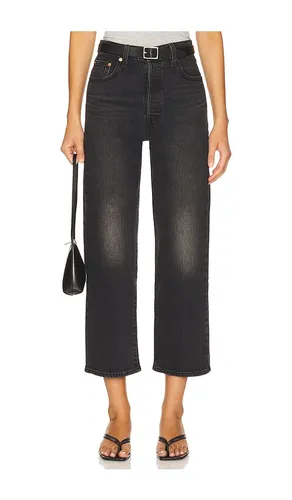 Ribcage Straight Ankle Jeans in Black. - size 24 (also in 25, 26, 28, 29, 30) - LEVI'S - Modalova