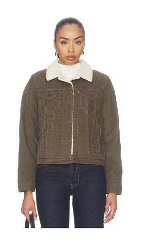 Original Sherpa Trucker Jacket in Olive. - size XS (also in S, M, L, XL) - LEVI'S - Modalova