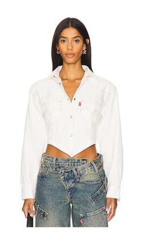 X Andersson Bell Cinched Blouse in White. - size L (also in M, S, XL) - LEVI'S - Modalova