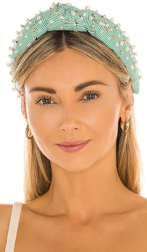 Seersucker Embellished Knotted Headband in - Lele Sadoughi - Modalova