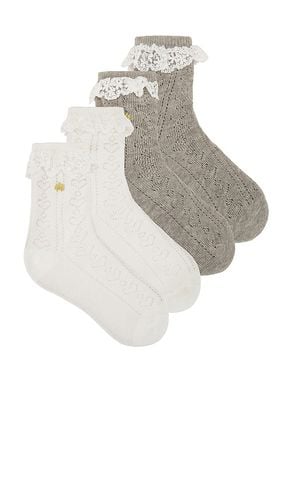 Calcetines set of 2 heather en color gris talla all en - Grey. Talla all - Lele Sadoughi - Modalova