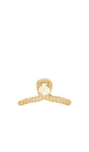 Raffia shell claw clip in color neutral size all - Lele Sadoughi - Modalova