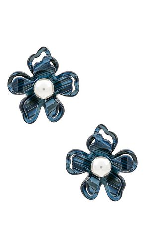Azalea button earrings en color azul talla all en - Blue. Talla all - Lele Sadoughi - Modalova