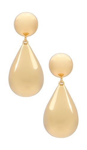 Small Dome Teardrop Earrings in Metallic - Lele Sadoughi - Modalova