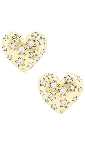 Celestial Heart Button Earring in - Lele Sadoughi - Modalova