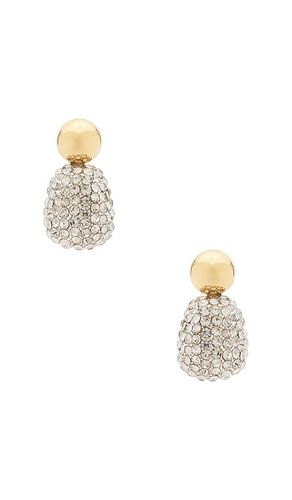 Pebble stud earrings in color metallic silver size all - Lele Sadoughi - Modalova