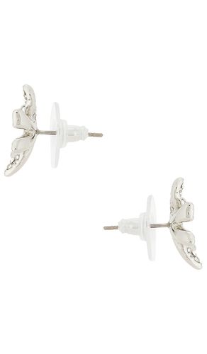 Pave Water Lily Stud Earrings in - Lele Sadoughi - Modalova