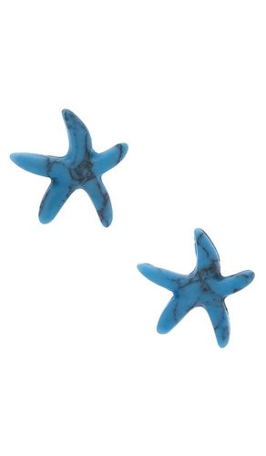Starfish stud earrings in color blue size all - Lele Sadoughi - Modalova