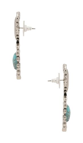 Ruffle Heart Stone Earrings in - Lele Sadoughi - Modalova