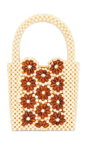 Daisy Beaded Mini Bag in Cream - Lele Sadoughi - Modalova