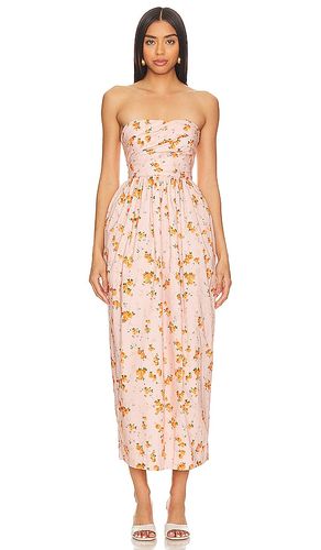 Vestido midi luxie en color rosado talla 10 en - Pink. Talla 10 (también en 12, 14, 2, 8) - LoveShackFancy - Modalova