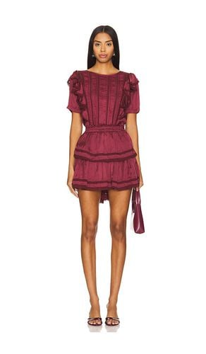 Vestido natasha en color burgundy talla M en - Burgundy. Talla M (también en L, S, XS) - LoveShackFancy - Modalova