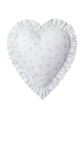 Garden Bow Ruffle Heart Pillow in - LoveShackFancy - Modalova