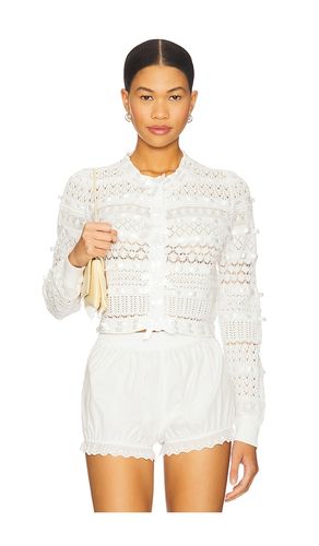 Roselline Cardigan in White. - size L (also in M, S, XL, XS) - LoveShackFancy - Modalova