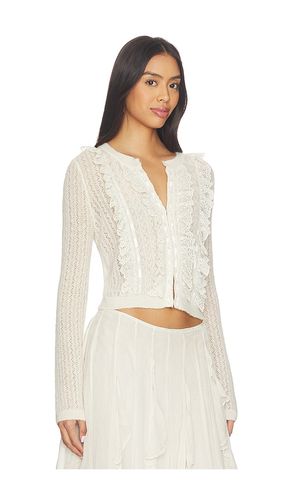 Melisse Cardigan in Cream. - size L (also in S, XS) - LoveShackFancy - Modalova