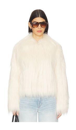 Fallon Faux Fur Jacket in . Taglia L. Also in XL - LoveShackFancy - Modalova