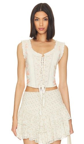 Corvelle Bustier Top in Sandy Fields in Cream. - size 12 (also in 14) - LoveShackFancy - Modalova