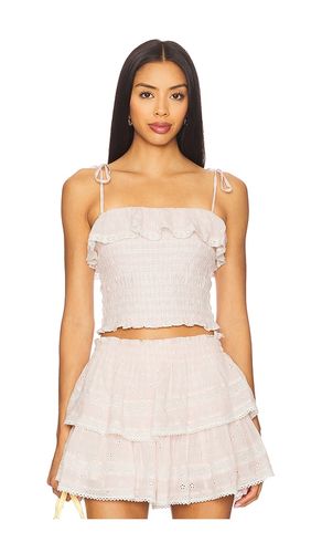 Renada Top in Pink. - size L (also in M, S, XL) - LoveShackFancy - Modalova