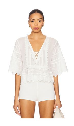 Lucce Top in White. - size L (also in M, S, XS, XXS) - LoveShackFancy - Modalova