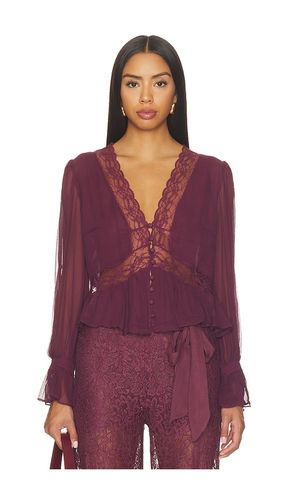 Thessira Top in Wine. - size L (also in M, S, XS, XXS) - LoveShackFancy - Modalova