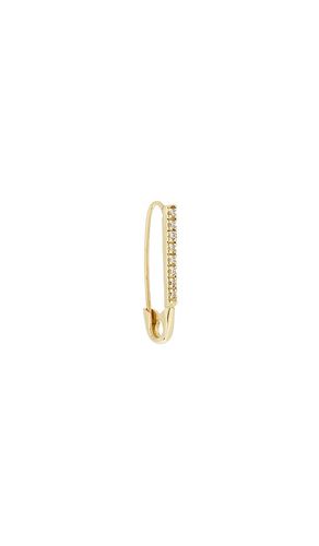 Mini Diamond Safety Pin Single Earring in - Loren Stewart - Modalova