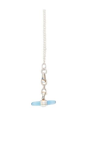 Lunette barbell link necklace in color metallic silver size all - Loren Stewart - Modalova