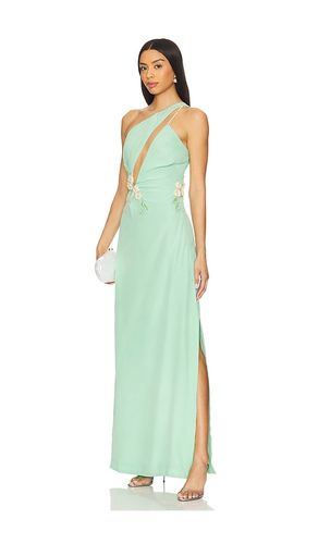 Calypso Front Cutout Gown in Teal. - size L (also in M, S) - LA FUORI - Modalova