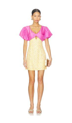 Lime Candy Mini Dress in Yellow. - size L (also in XS) - LA FUORI - Modalova