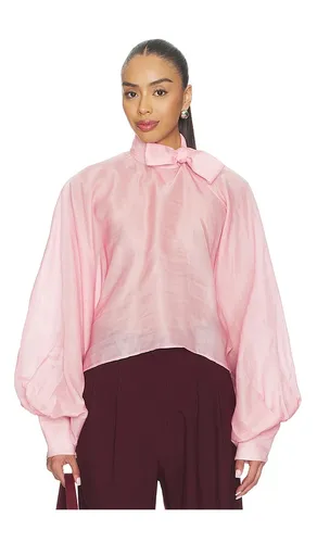 Tie-up Top in Pink. - size L (also in M, S) - LA FUORI - Modalova