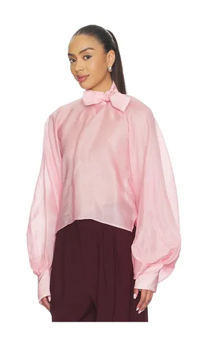 Tie-up Top in Pink. - size L (also in M, S) - LA FUORI - Modalova