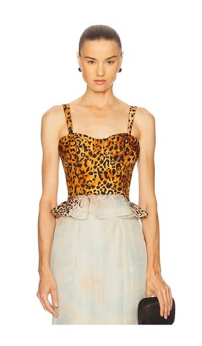 Audrey Periwinkle Embroided Bralette in Brown. - size L (also in M, S, XS) - LA FUORI - Modalova