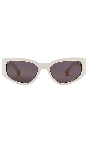 X Jacquemus Gala Sunglasses in White - Linda Farrow - Modalova