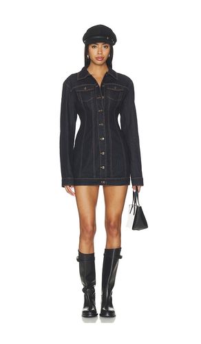 Rider Denim Mini Dress in Blue. - size M (also in S, XS) - LIONESS - Modalova