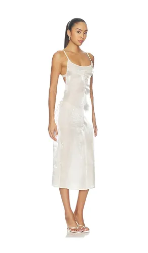 Electra Midi Dress in Cream. - size L (also in M, S, XL, XS, XXL) - LIONESS - Modalova