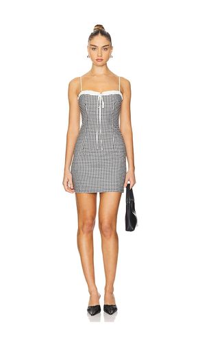 Bardot Gingham Mini Dress in Black. - size S (also in XS) - LIONESS - Modalova