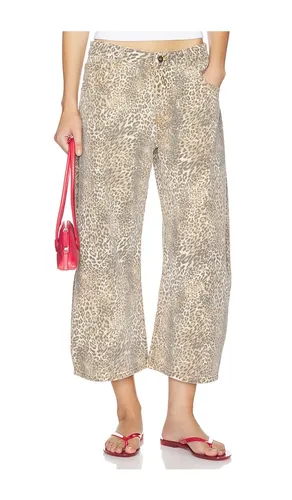 Horseshoe Cropped Jeans in Brown. - size S (also in M, L) - LIONESS - Modalova