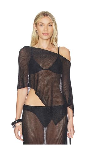 Luminous Poncho in Black. - size M (also in S, XS) - LIONESS - Modalova