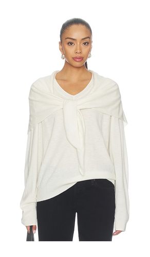 Olsen V Knit Sweater in White. - size L (also in M, S, XS) - LIONESS - Modalova
