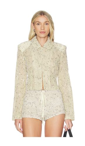 Sequin Cropped Jacket in . Taglia L. Also in M, S, XS - LIONESS - Modalova