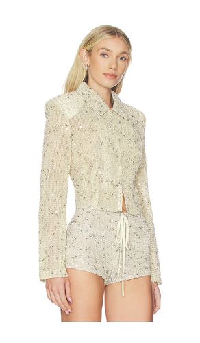 Sequin Cropped Jacket in . Size S. Also in XS, M, L, XL - LIONESS - Modalova