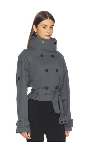 Blanc Cropped Trench in . Size L. Also in M, S, XL - LIONESS - Modalova