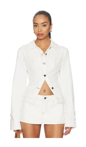 Bronx Denim Jacket in White. - size S (also in XS, M) - LIONESS - Modalova