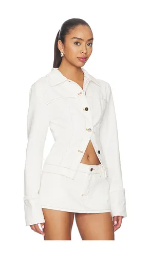 Bronx Denim Jacket in White. - size S (also in XS, M) - LIONESS - Modalova