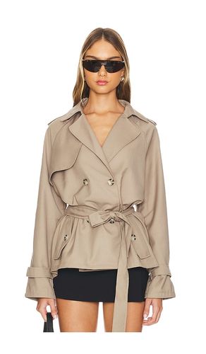 Cropped Trencherous Coat in Beige. - size L (also in M, S) - LIONESS - Modalova