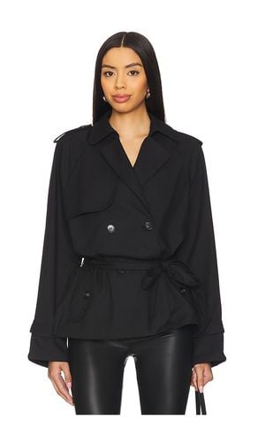 Trencherous Cropped Coat in Black. - size L (also in M, S, XS) - LIONESS - Modalova